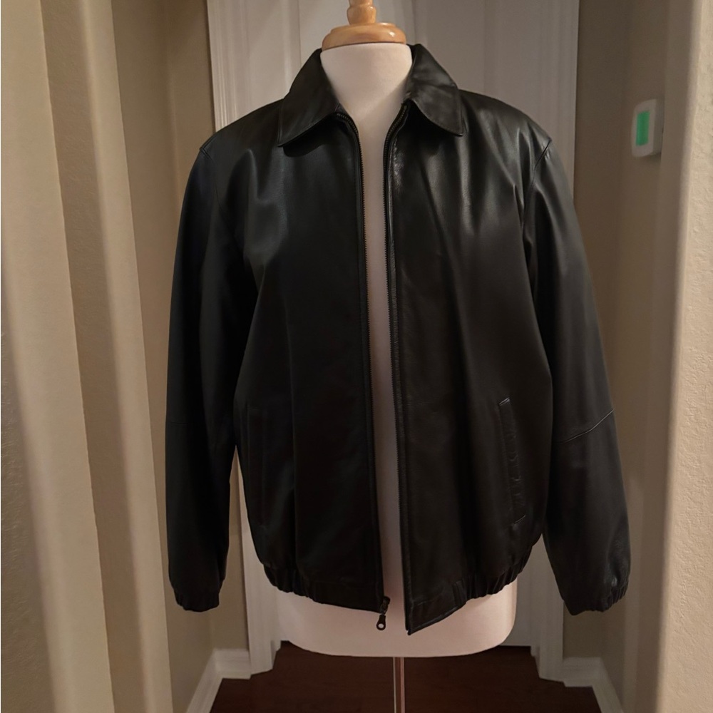 Preston & York Leather Bomber Jacket - Picture 10 of 12